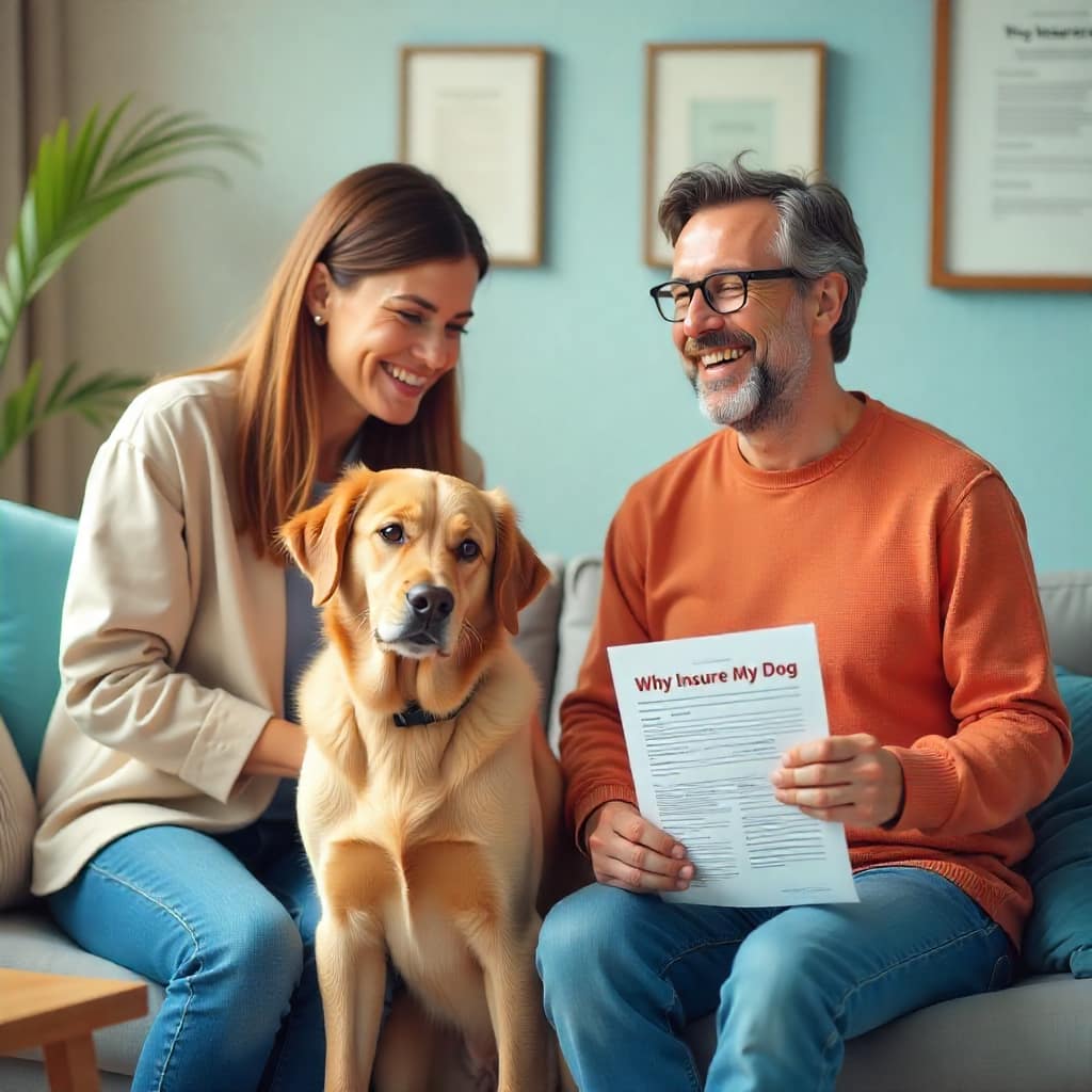 “Dog parent comparing vet bills and insurance policy — why insure my dog”