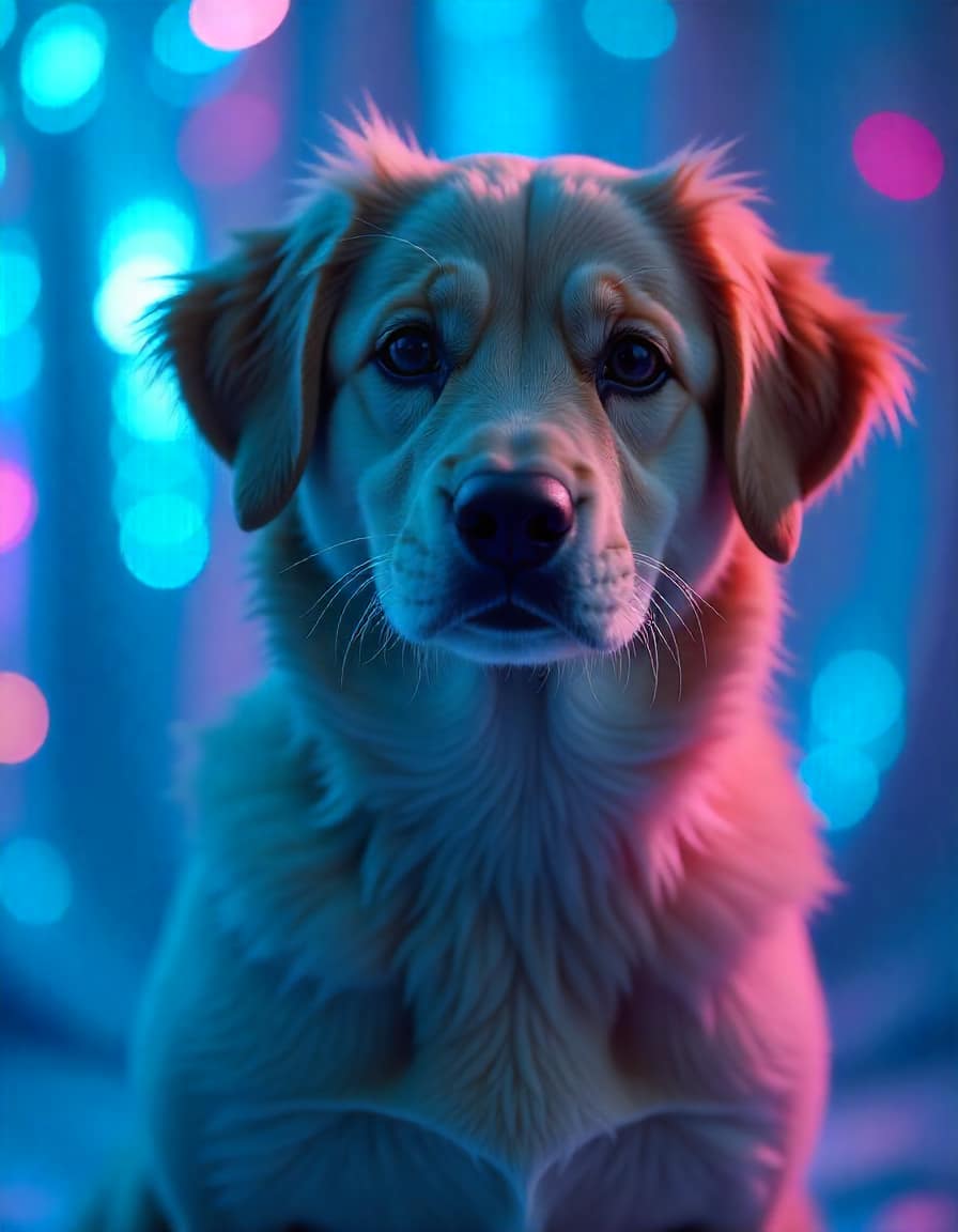 Golden retriever at vet clinic with female veterinarian explaining pet insurance deductible in 2025, smiling and holding a clipboard.