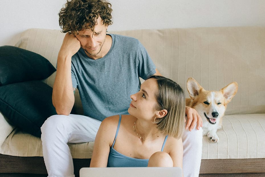 A happy dog and cat sitting near a vet checklist, representing pet insurance comparison for 2025